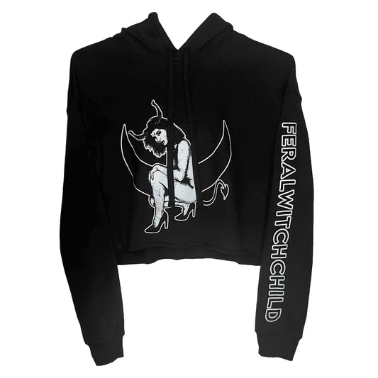 FERALWITCHCHILD CROPPED HOODIE